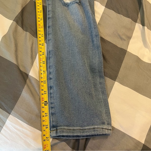 Good American Good Legs Cropped Distressed Skinny Jeans in Blue 523 sz 4/ 27 - Picture 14 of 16